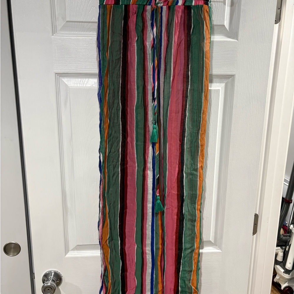 Colorful Striped cover up pants